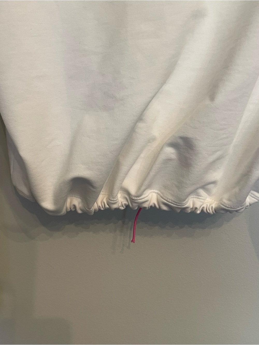 Puma White and Black Half-Zip Crop Sweatshirt - Picture 9 of 9